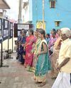 செய்தி மக்கள் தொடர்புத்துறை சார்பில் புகைப்படக் கண்காட்சி திரையிடப்பட்டது