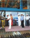 Steel cutting ceremony of first Next-Generation Missile Vessel held at Cochin Shipyard