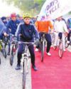 Sports Minister flags off 'Fit India Sundays on Cycle' initiative in Delhi