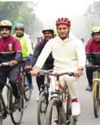 Wrestler Sangram Singh leads the way at mega cycling event