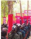 Naxals Put Banners Supporting Farmers' Stir