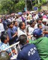 Chaos outside stadium over CM meet passes16