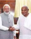 PM Modi greets former Prime Minister HD Deve Gowda on his 92nd birthday23