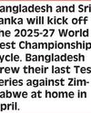 BCB Announces 16-Member Test Squad for Two-Match Series Against Sri Lanka64