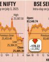 Markets Erase Early Gains: Nifty at 25,400, Sensex Down 170 pts60