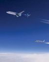 Non-CO2 emissions measured in commercial aircraft 100% SAF test