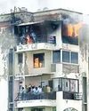 फ्लैट में लगी आग, नौवीं मंजिल से बेटी और भतीजे के साथ कूदा फर्नीचर कारोबारी, मौत0
