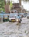 वर्षा में धुले जलनिकासी के दावे, रतिया मार्ग पर घुटनों तक भरा पानी71