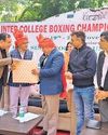 इंटर कॉलेज बाक्सिंग चैंपियनशिप में खिलाड़ियों ने दिखाया दम110