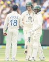 Kohli fined over shoulder bump