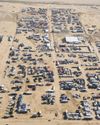 Mini city in midst of sand and stone