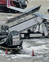 Probe launched into airstairs vehicle and FlySafair Boeing collision9