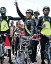 Cyclists receive praise after 1700km journey Cyclists receive praise after 1700km journey