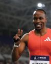 Simbine roars back to win 100m Simbine roars back to win 100m