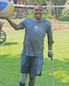 Father defies odds to walk again with prosthetic leg after mining accident Father defies odds to walk again with prosthetic leg after mining accident