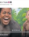 Trump posts election conspiracy video with Obamas depicted as monkeys1