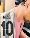 Mohanlal gets a signed jersey from Lionel Messi