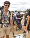 First revellers arrive at UK's Glastonbury Festival50