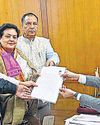 BJP nominee Rekha files papers, set to be elected unopposed