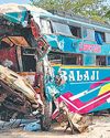 8 dead as sleeper bus rams into truck 8 dead as sleeper bus rams into truck21
