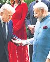 In French resort town, Trump turns on the charm with Modi In French resort town, Trump turns on the charm with Modi6