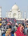 Agra police enforce new measures to handle holiday crowd at Taj