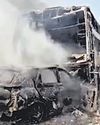 Nine of family charred in K’taka as car, bus catch fire after collision38