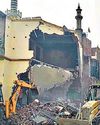 Portions of old mosque demolished in Fatehpur