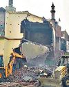 Portions of old mosque demolished in Fatehpur