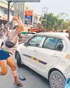 Kanwariyas attack car in Gzb as cops look on15
