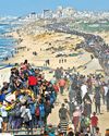 Palestinians stream back to Gaza city as IDF pulls back Palestinians stream back to Gaza city as IDF pulls back3