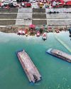 Chinese tourist boats flip in torrential rain, strong winds Chinese tourist boats flip in torrential rain, strong winds20