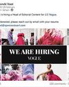 Want to be the next Anna Wintour? Famed editor role at US Vogue now up for grabs on LinkedIn Want to be the next Anna Wintour? Famed editor role at US Vogue now up for grabs on LinkedIn78