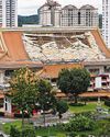 Roof of building at Buddhist monastery in Sin Ming partially collapses; one injured25