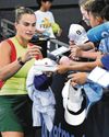 SABALENKA SLAMS 'INSANE' SCHEDULE SABALENKA SLAMS 'INSANE' SCHEDULE58