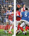 Martinelli hat-trick sinks spirited Pompey55