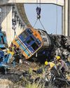 At least 32 killed after construction crane falls on train in Thailand16
