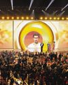 Political tensions simmer at music's biggest night69