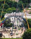 Trump builds giant stage at White House for birthday cage fight Trump builds giant stage at White House for birthday cage fight20