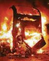 'Woman set bus on fire during rioting' 'Woman set bus on fire during rioting'