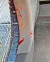 Bus covered in blood after pair's knife fight7