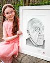 Art winner's selfie portrait36