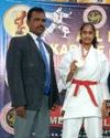 Mettu Hasini of Manthani Qualifies for International Karate Championship in Malaysia."3