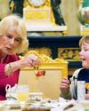QUEEN CAMILLA TEA TIME WITH A BRAVE GIRL AND HER BEAR8