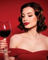 Drink wine, DROP A DRESS SIZE Woman One Shot UK