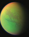 Snow on Saturn's moon1
