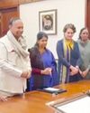 INDIA bloc MPs submit letter to LS Speaker to move impeachment motion against Justice Swaminathan INDIA bloc MPs submit letter to LS Speaker to move impeachment motion against Justice Swaminathan1