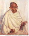 Painted in 1931, Gandhi rare oil portrait sells for £152,800: three times its marked price12