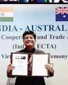 INDIA-AUS ECTA TO DOUBLE BILATERAL TRADE IN 5 YRS INDIA-AUS ECTA TO DOUBLE BILATERAL TRADE IN 5 YRS2