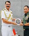 INDIAN NAVY CHIEF MEETS INDONESIAN ARMED FORCES COMMANDER TO BOOST NAVAL TIES